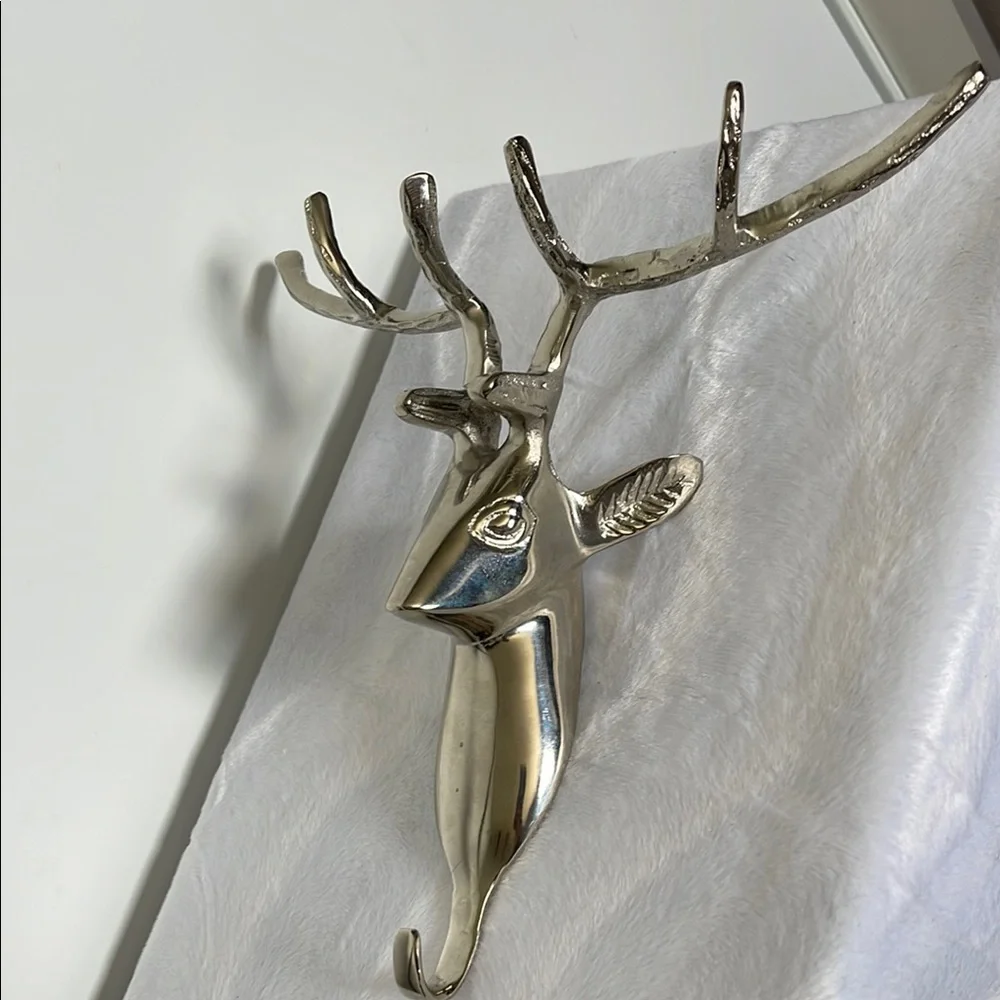 Silver Deer Wall Hook